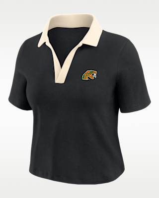 Женские шорты Nike College (Florida A&M University) Short-Sleeve Polo Crop Top