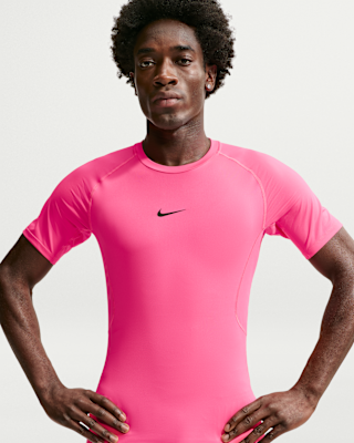 Мужские тайтсы Nike Pro Dri-FIT Tight Short-Sleeve Fitness Top для тренировок