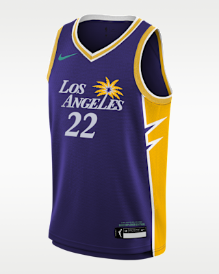 Детские джерси Cameron Brink Los Angeles Sparks 2024 Explorer Edition Big Kids' Nike Dri-FIT WNBA Swingman Jersey
