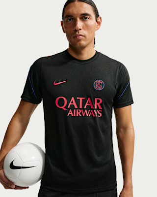 Мужские шорты Paris Saint-Germain Strike Nike Soccer Dri-FIT Short-Sleeve Top
