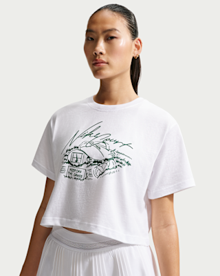 Женская футболка Nike Cropped Tennis для тенниса