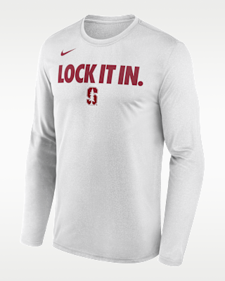 Мужская футболка Stanford 2026 On-Court Bench Nike Dri-FIT College Long-Sleeve
