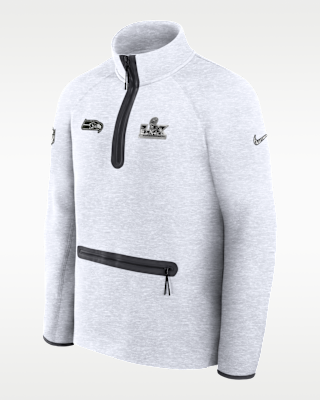 Мужские  Seattle Seahawks Super Bowl LX Opening Night Tech Fleece Nike NFL 1/2-Zip Top