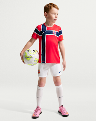 Детские  Norway 2026 Stadium Home Little Kids' Nike Soccer Replica 3-Piece Kit