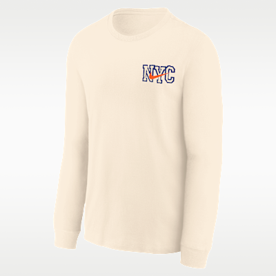 New York Knicks Essential City Edition Big Kids' Long-Sleeve T-Shirt