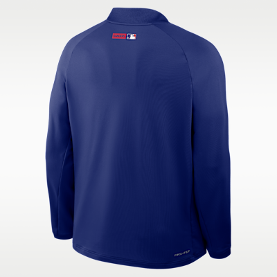 Texas Rangers Authentic Collection Men's Nike Dri-FIT MLB 1/2-Zip Long-Sleeve Top