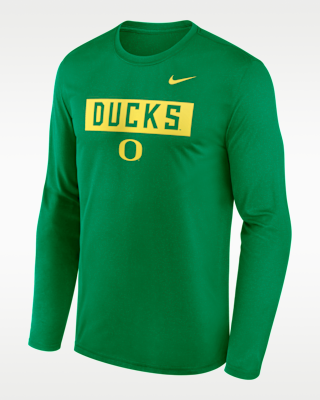 Мужская футболка Oregon Primetime Legend 2-Hit Nike Dri-FIT College Long-Sleeve