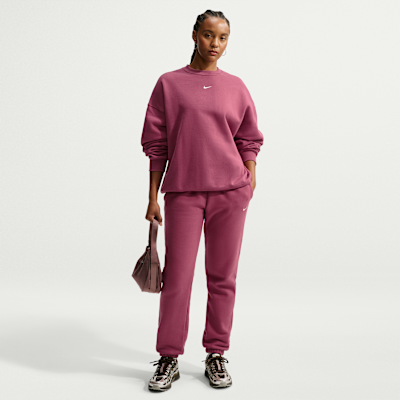 Nike Studio Fleece Orta Kalınlıkta Oversize Crew Kadın Sweatshirt'ü görsel 4