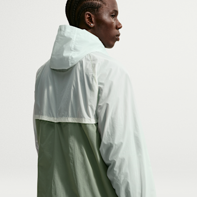 Nike Windrunner Astarsız Tam Boy Fermuarlı UV Erkek Ceketi görsel 2