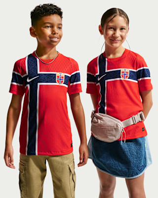 Детские джерси Norway 2026/27 Match Home Big Kids' Nike Aero-FIT Soccer Authentic Jersey