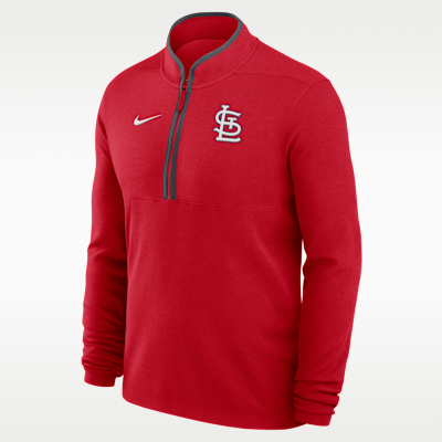 St. Louis Cardinals Victory Men's Nike Dri-FIT MLB 1/2-Zip Long-Sleeve Top