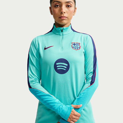 Nike FC Barcelona Strike Third Nike Dri-FIT Örgü Kadın Futbol Antrenman Üstü