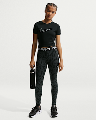 Детские тайтсы Nike Pro Big Kids' (Girls') Leggings