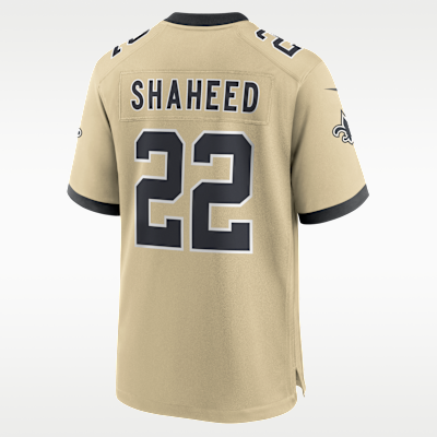 Jersey Nike de la NFL Game para hombre Rashid Shaheed New Orleans Saints