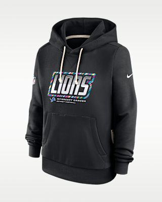 Женское худи Detroit Lions Crucial Catch Standard Issue Nike Dri-FIT NFL Pullover Hoodie