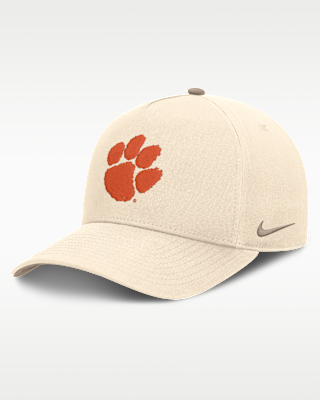 Мужские Clemson Origin of Speed Rise Nike Dri-FIT College A-Frame Adjustable Hat
