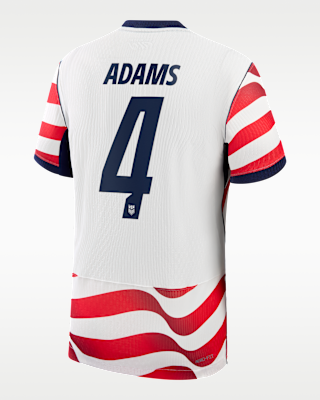 Мужские джерси Tyler Adams USMNT 2026 Match Home Nike Dri-FIT ADV Soccer Jersey