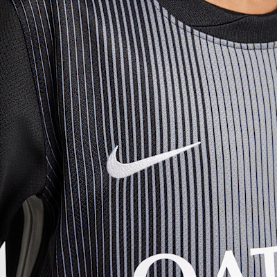 Maglia da calcio replica a manica lunga Nike Dri-FIT Paris Saint-Germain 2025/26 Stadium per ragazzo/a – Goalkeeper