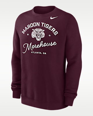 Мужской свитшот Nike College (Morehouse College) Men’s Club Fleece Crew-Neck