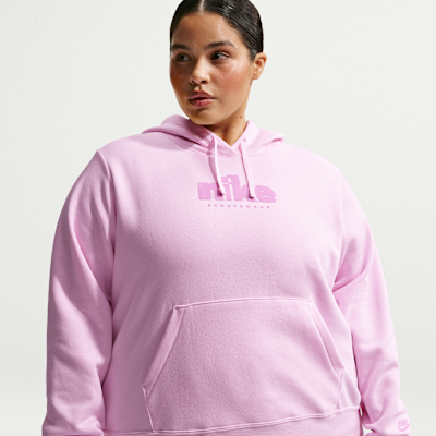 Nike Sportswear Club Fleece Women's Graphic Pullover Hoodie (Plus Size)