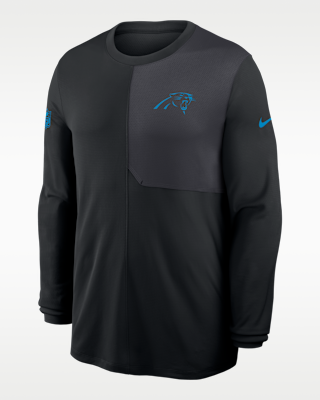 Мужские  Carolina Panthers Sideline Coach Nike Dri-FIT NFL Long-Sleeve Top