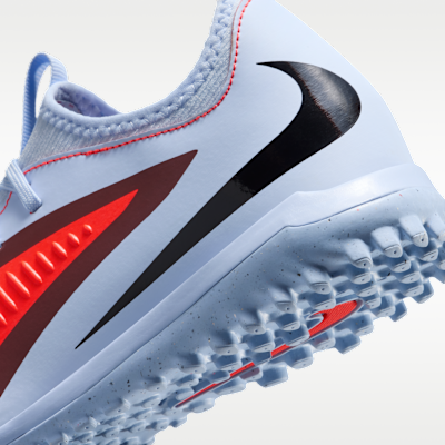 Tacos de fútbol para pasto sintético (turf) para niños grandes Nike Jr. Phantom 6 Low Academy