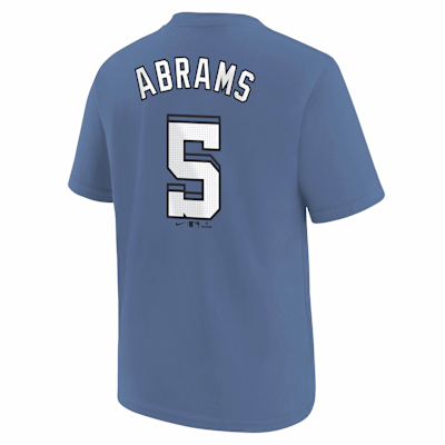 Playera Nike de la MLB para niños talla grande Washington Nationals Cj Abrams City Connect