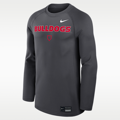 Georgia Dugout Game Time Men's Nike Dri-FIT College Long-Sleeve T-Shirt