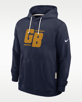 Мужское худи Green Bay Packers Alt Offensive Set Play Sideline Nike Dri-FIT NFL Pullover Hoodie