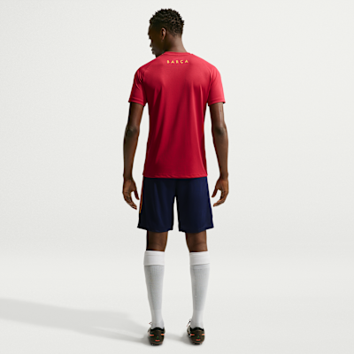 Nike FC Barcelona Strike Nike Dri-FIT Örgü Erkek Futbol Şortu görsel 5