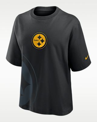 Женская футболка Pittsburgh Steelers Boxy Nike NFL