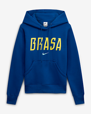 Женское худи Brazil Phoenix Fleece Nike Soccer Pullover Hoodie