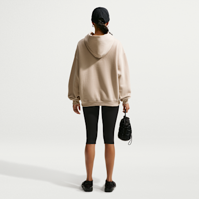 Nike Studio Fleece Orta Kalınlıkta Oversize Kapüşonlu Kadın Sweatshirt'ü görsel 5
