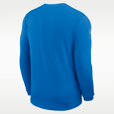 Detroit Lions Sideline Coach Men's Nike Dri-FIT NFL Long-Sleeve Top