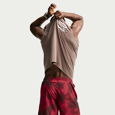 Nike Miler Dri-FIT 18 cm Slip Astarlı Baskılı Erkek Koşu Şortu görsel 3