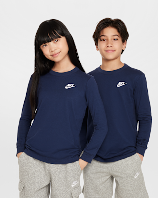 Детская футболка Nike Sportswear Big Kids' Long-Sleeve