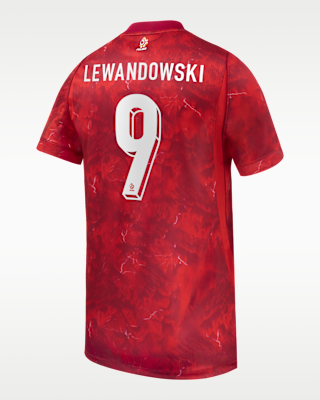 Мужские джерси Robert Lewandowski Poland National Team 2026 Stadium Away Nike Dri-FIT Soccer Jersey