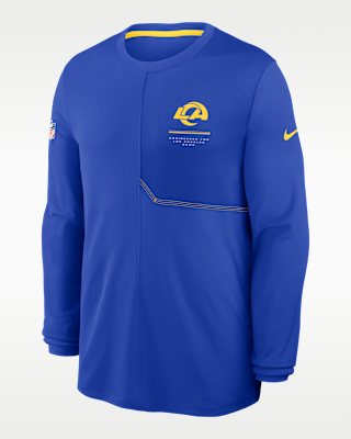 Мужские  Los Angeles Rams Sideline Coach Nike Dri-FIT NFL Long-Sleeve Top