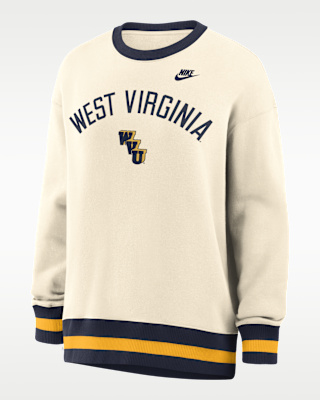 Женские West Virginia Legacy Nike College Oversized Pullover Crew