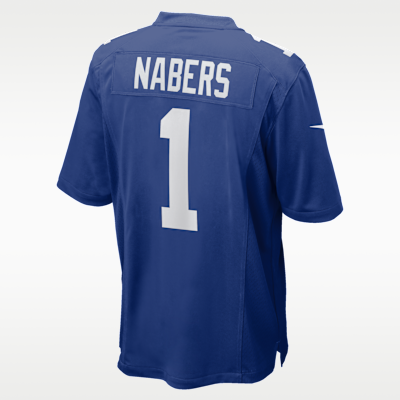 Jersey Nike de la NFL Game para hombre Malik Nabers New York Giants