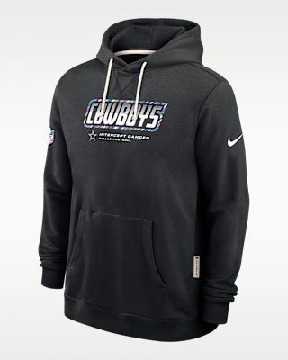 Мужское худи Dallas Cowboys Crucial Catch Sideline Standard Issue Nike Dri-FIT NFL Pullover Hoodie