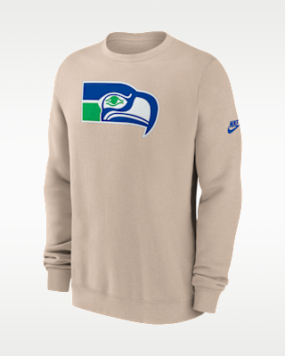 Мужские Seattle Seahawks Rewind Club Nike NFL Pullover Crew