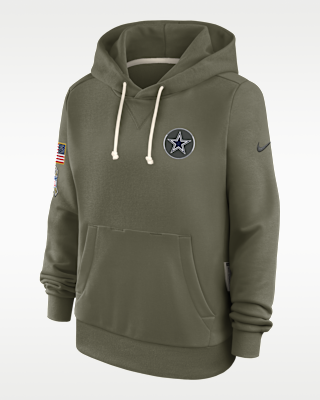 Женское худи Dallas Cowboys Salute to Service Sideline Nike Dri-FIT NFL Pullover Hoodie