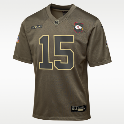 Patrick Mahomes Kansas City Chiefs Salute to Service Big Kids’ Nike NFL Game Jersey