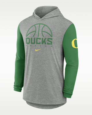 Мужская футболка Oregon Basketball Nike Dri-FIT College Long-Sleeve Hooded для баскетбола