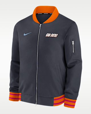 Мужская куртка San Diego Padres Authentic Collection City Connect Nike MLB Full-Zip Bomber