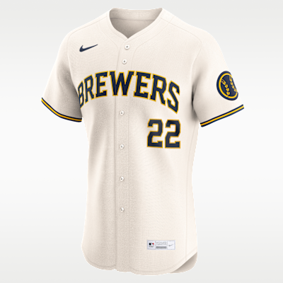 Christian Yelich Milwaukee Brewers Men's Nike Dri-FIT ADV MLB Elite Jersey