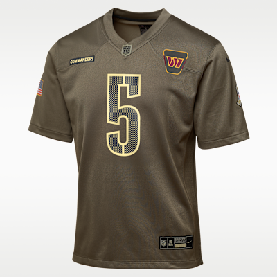 Jayden Daniels Washington Commanders Salute to Service Big Kids’ Nike NFL Game Jersey