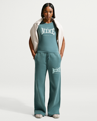 Женские  Nike Sportswear Phoenix Fleece High-Waisted Wide-Leg Pants