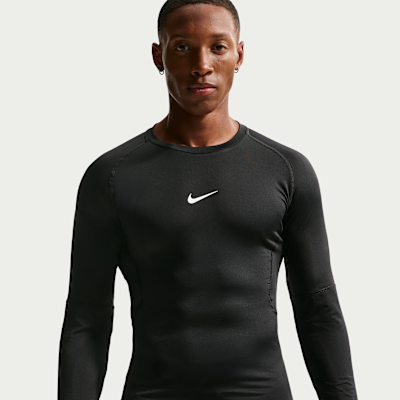 Nike Pro Dri-FIT Sıkı Kesimli Uzun Kollu Erkek Fitness Üstü